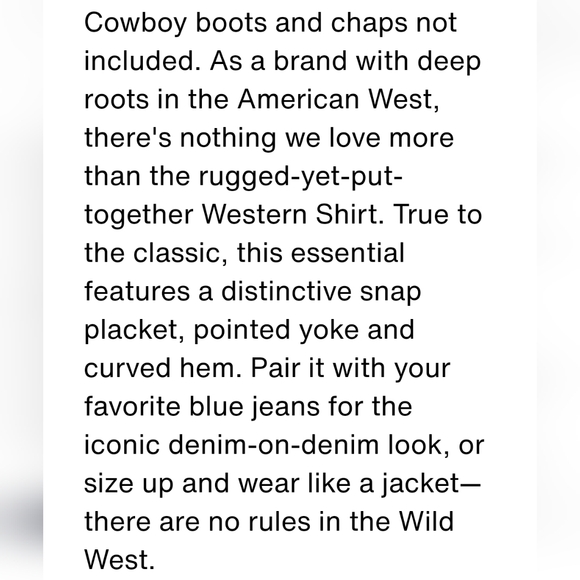 NWT Men's Levi's The Barstow Western Standard Fit Denim Shirt - Picture 5 of 7